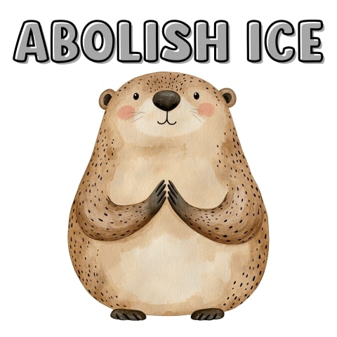 Abolish ICE Cute Groundhog Art